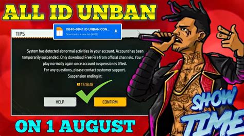 Ob Id Unban New Trick How To Recover Suspended Account In Free