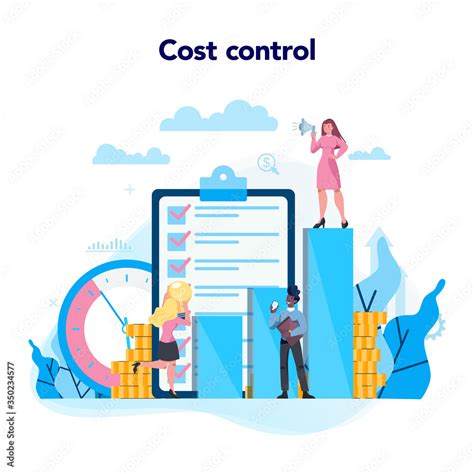 Cost Control Concept Idea Of Financial Planning Savings Stock Vector