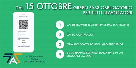 Dal Ottobre Green Pass Obbligatorio Per Tutti I Lavoratori Studio