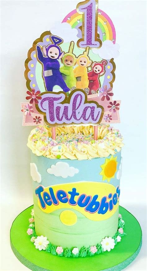 Cute Teletubbies Cake Ideas Light Blue Teletubbies Cake For St