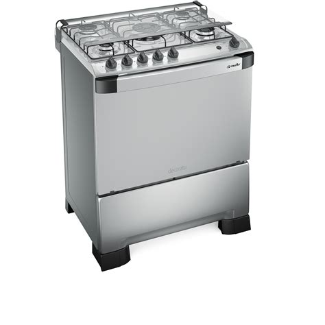 Fog O Bocas Mueller Decorato Inox Espelhado Tripla Chama E Forno