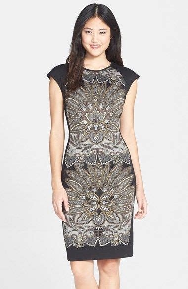 Maggy London Print Scuba Sheath Dress Nordstrom Maggy London Dress