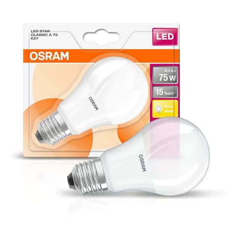 Osram Osram Led E27 A60 10w 75w Birne 200° 1055lm Warmweiß 2700k