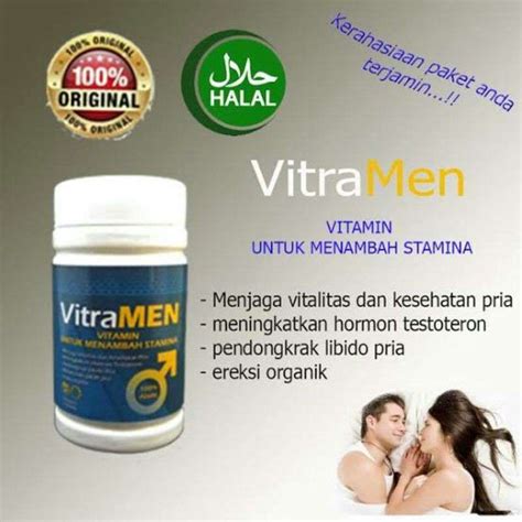 Jual A MALL VITRAMEN ASLI VITAMIN PENAMBAH STAMINA PRIA VitraMEN