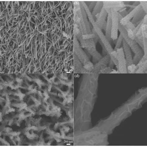 SEM Images Of A B NiCo2O4 Nanowires On Ni Foam And C D MnO2 NiCo2O4