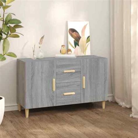 Buffet sonoma gris 100x36x60 cm bois d ingÃnierie 8720286973745 eBay