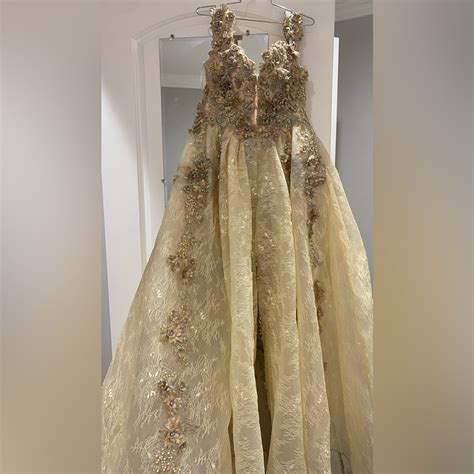 Quince Ball Gown Champagne Colored Dress Very Beauti Gem