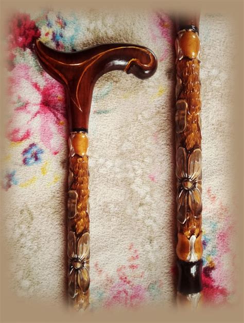 Handmade Cane for Women Hand Carved Walking Cane Hiking Stick - Etsy