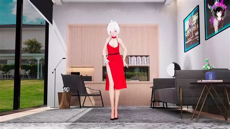 Cute Haku In Sex Red Dress Low Shadows Xhamster