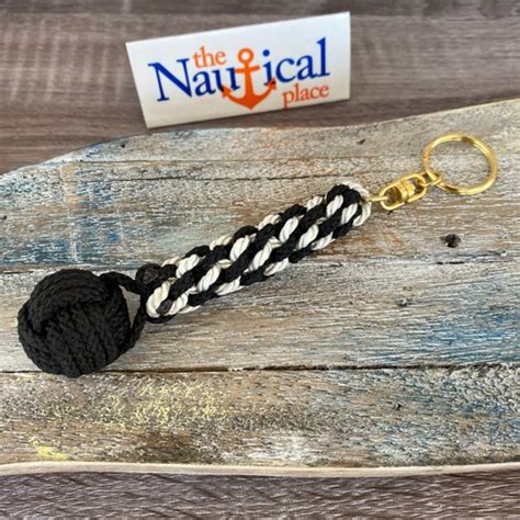 Rope Bell Pull W Brass Shackle Braided Knot Lanyard Hand Etsy