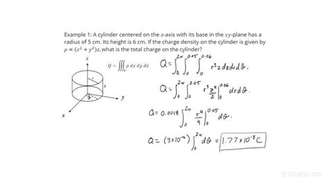 How To Calculate Total Charge In A 3d Shape Given A Non Uniform Volume