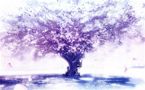 Download Cherry Blossom Background Anime - WallpaperTip