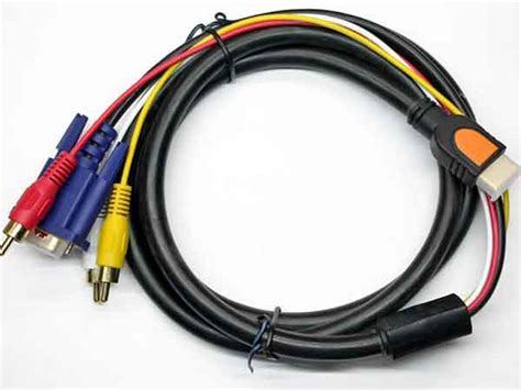 Кабель hdmi тюльпан - переходной соединитель HDMI–RCA