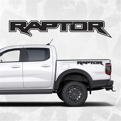 Ford Raptor Decal Outlined Bedside Truck Car Vinyl Decals Fits Ford Raptor Truck Set Of 2 Etsy