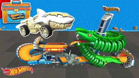 Hot Wheels Unlimited Unlocked Silver Sharkruiser For Race In The