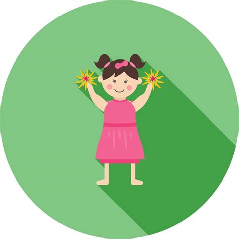 Cheerleading Flat Long Shadow Icon 11266237 Vector Art At Vecteezy