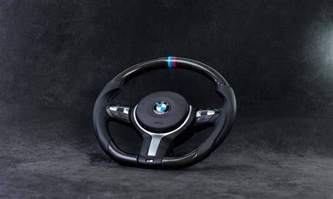 Steering Wheel Bmw F X Manual Carbon Fiber Perforated Leather M Stripe