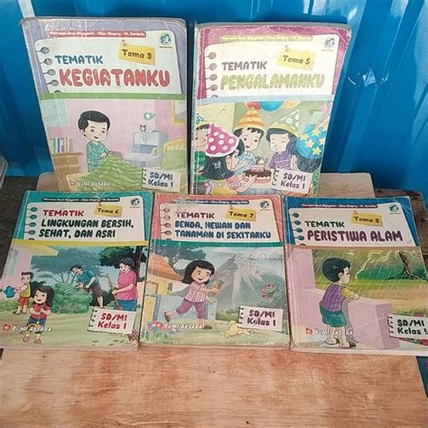 Jual Buku Paket Tematik Kelas 1 Sdmi Tema 35678 Kurikulum 2013