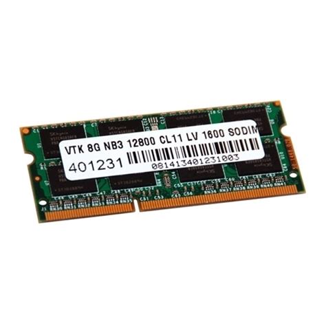 VisionTek DDR3 Module 8 GB SO DIMM 204 Pin 1600 MHz PC3