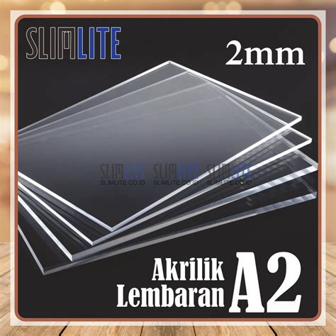 Jual LEMBARAN ACRYLIC AKRILIK A2 2MM TRANSPARAN BENING CLEAR