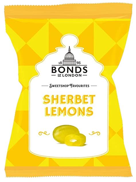 Original Bonds London Sherbet Lemons Bag Lemon Flavored Boiled Sweets