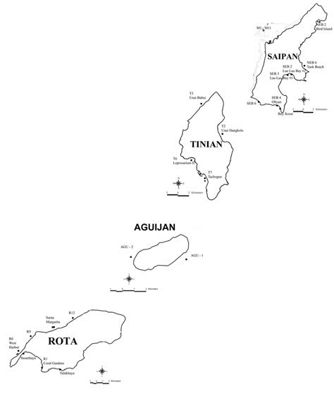 A map of coral reef biocriteria monitoring locations used in the ...