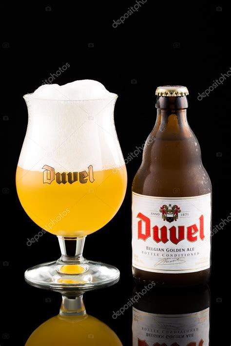 Duvel Beer Bottle And Glass Stock Editorial Photo © Mandritoiu 82411596