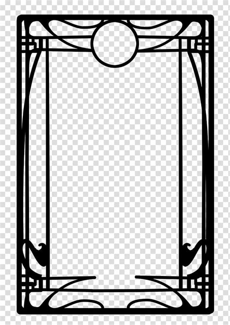 Rectangular Black Frame Illustration Borders And Frames Art Nouveau