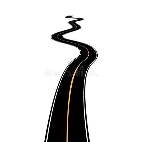 Abstract Asphalt Road Stock Vector Illustration Of Direction