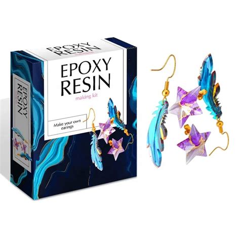 Epoxy Resin Kit For Kids Crystal Earing Making Kit Pendant Mold