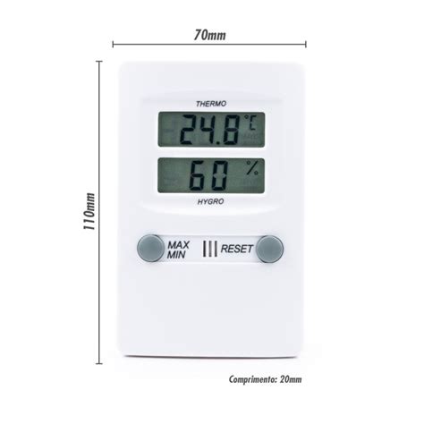 Termo Higr Metro Digital Temperatura E Umidade Interna Incoterm