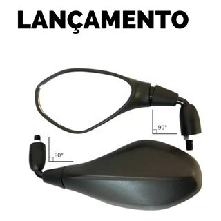 Par Retrovisor Bmw F Honda Haste Curta Rebaixada Titan Fan Xre