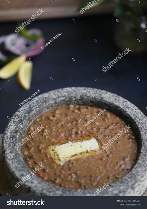 Dal Makhani Lentil Soup Melting Butter Stock Photo 2211315601