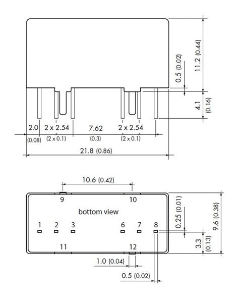 TMR 9 2412WI Traco Power Isolated Through Hole DC DC Converter ITE