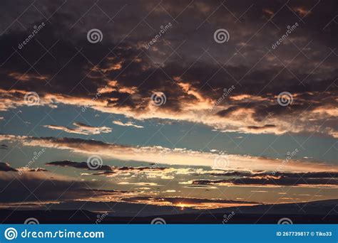 Colorful and Abstract Sunset Background Stock Image - Image of dramatic, orange: 267739817