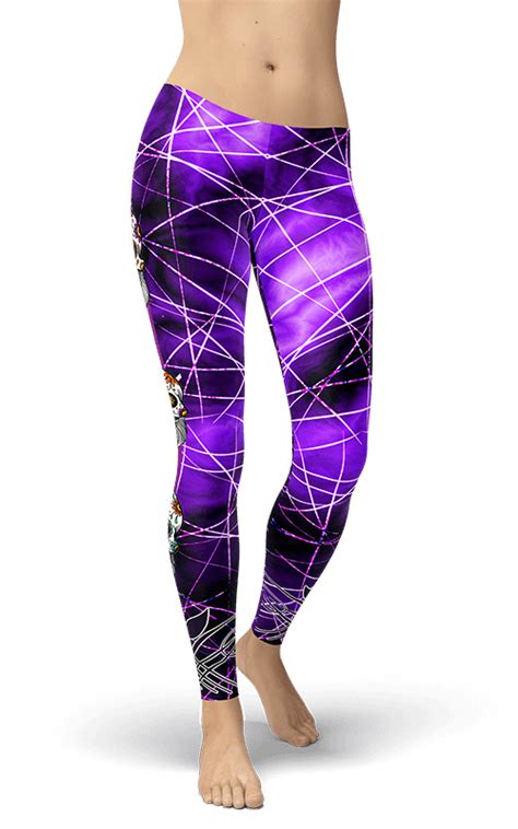 Hipster Sugar Skulls Leggings Gym Fitness And Yoga Clothing Gearbaron