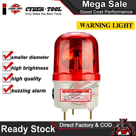 LED Strobe Signal Warning Buzzer Light Warning Lamp Sound Indicator