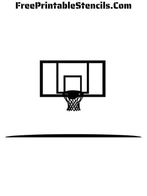 Free Printable Basketball Stencils - Free Printable Stencils