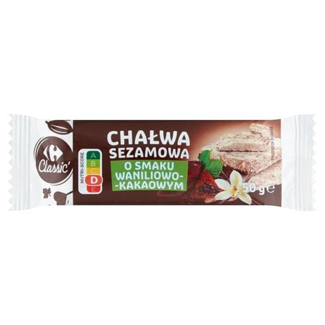 Carrefour Classic Cha Wa Sezamowa O Smaku Waniliowo Kakaowym G