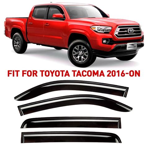 Voron Glass Tape On Extra Durable Rain Guards For Trucks Toyota Tacoma