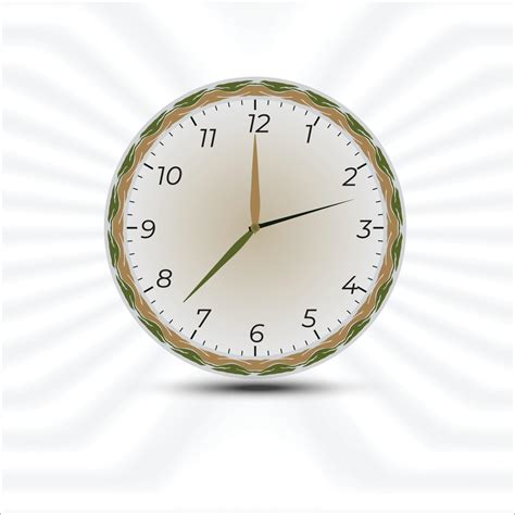 modern wall clock design template  vector art  vecteezy