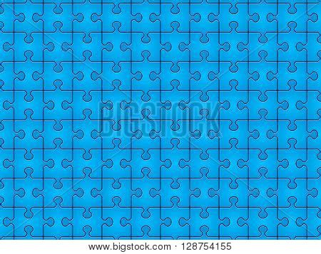 Blue Jigsaw Puzzle Pieces Pattern Vector Photo Bigstock