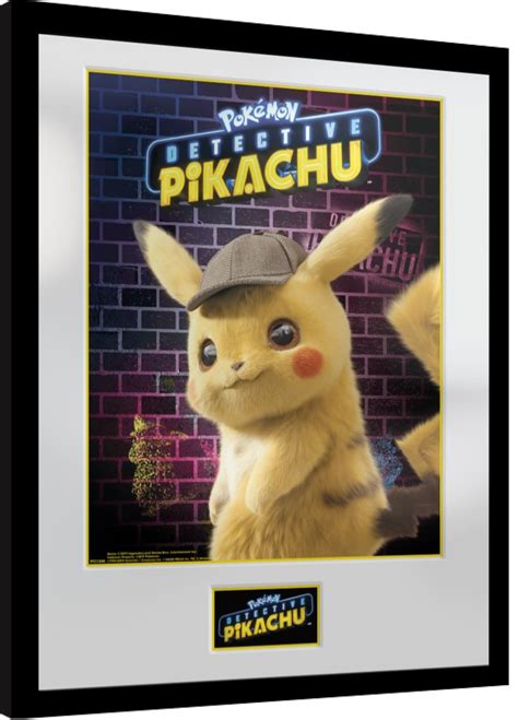 Lámina enmarcada Pokemon Detective Pikachu Pikachu Pósters cuadros