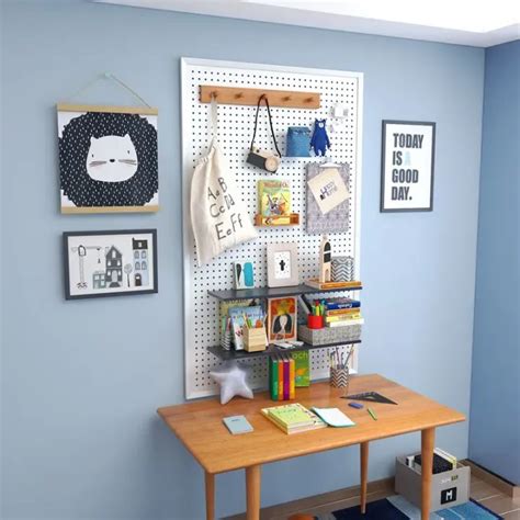 Tool Hanging Board Garage Wall Tool Rack Pegboard Shelf Tools