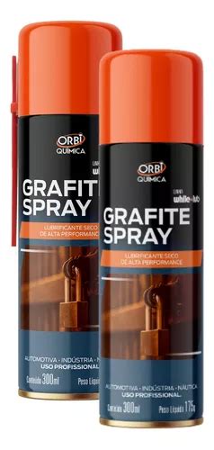 2 Lubrificante Seco De Alta Performance Grafite Spray 300ml