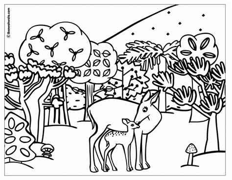 Jungle Scene Coloring Pages - Coloring Home