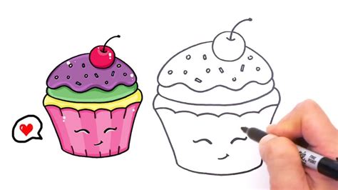 How To Draw Cute Drawings Of Food : Kids love drawing kawaii style all over the world now.so i ...