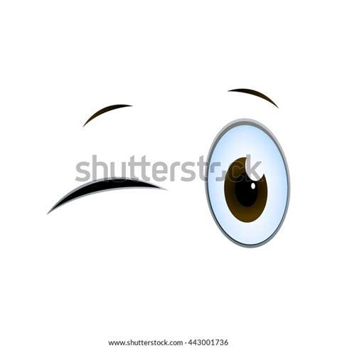 Vector Illustration Blinking Cartoon Eyes On Stock Vector (Royalty Free ...