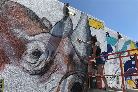 Community Mural Painting Rino Art District Denver Co