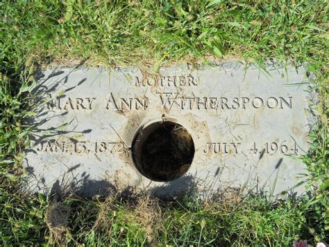 Mary Ann Burton Witherspoon 1872 1964 Homenaje De Find A Grave